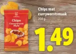 Lidl Chips Currywurst Style aanbieding