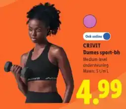 Lidl Crivit Dames sport-bh aanbieding