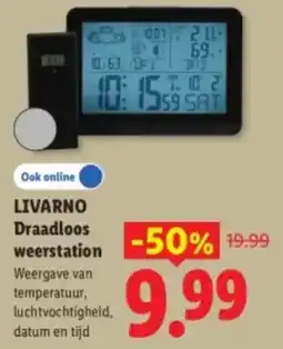 Lidl Livarno Draadloos weerstation aanbieding