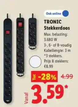 Lidl Tronic Stekkerdoos aanbieding