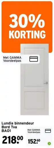 GAMMA Lundia binnendeur Bord Tva BA01 aanbieding