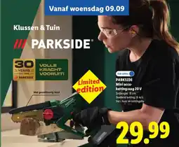 Lidl Parkside Mini accu-kettingzaag 20 V aanbieding