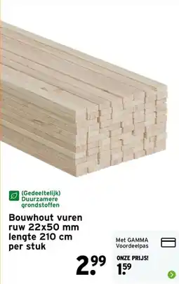 GAMMA Bouwhout vuren aanbieding