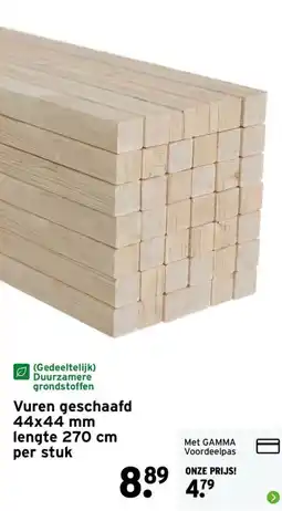 GAMMA Vuren geschaafd aanbieding