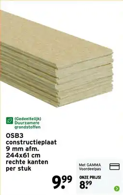 GAMMA OSB3 constructieplaat aanbieding