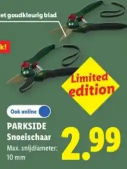 Lidl Parkside Snoeischaar aanbieding