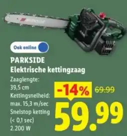 Lidl Parkside Elektrische kettingzaag aanbieding