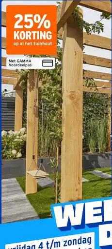 GAMMA Al het tuinhout aanbieding
