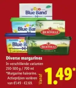 Lidl Diverse margarines aanbieding