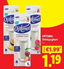 Lidl Optimel Drinkyoghurt aanbieding