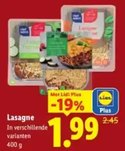 Lidl Lasagne aanbieding
