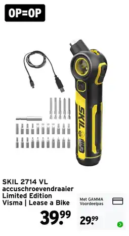 GAMMA SKIL 2714 VL accuschroevendraaier Limited Edition Visma | Lease a Bike aanbieding