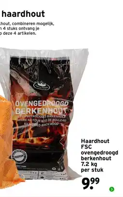 GAMMA Haardhout FSC ovengedroogd berkenhout aanbieding