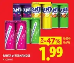 Lidl Fanta of Fernandes aanbieding