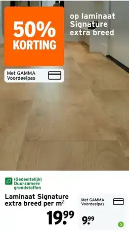 GAMMA Laminaat Signature aanbieding