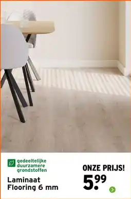 GAMMA Laminaat Flooring 6 mm aanbieding