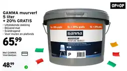 GAMMA Gamma muurverf aanbieding