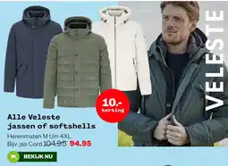 Welkoop Veleste jassen of softshells aanbieding