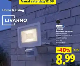Lidl Livarno Buitenlamp met sensor aanbieding