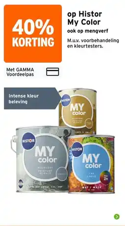 GAMMA Histor my color aanbieding