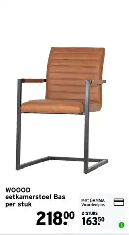 GAMMA woood eetkamerstoel bas aanbieding