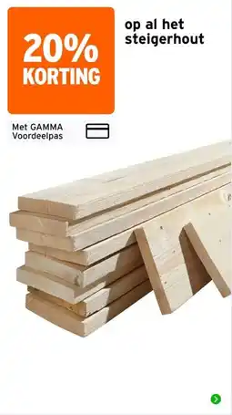 GAMMA gamma steigerhout aanbieding