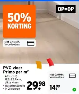 GAMMA PVC vloer Primo aanbieding