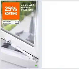 GAMMA AXA raam- en deurbeslag aanbieding