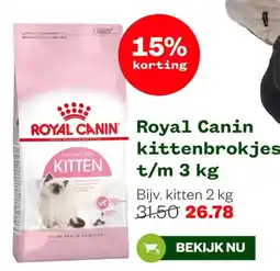 Welkoop Royal Canin kittenbrokjes aanbieding