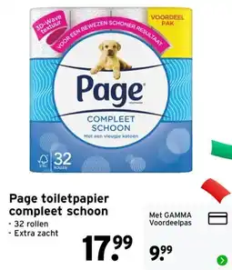GAMMA Page toiletpapier compleet schoon aanbieding