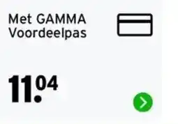 GAMMA Met GAMMA Voordeelpas aanbieding