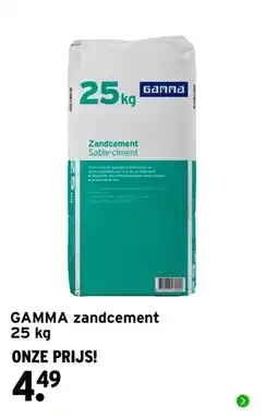 GAMMA gamma zandcement aanbieding