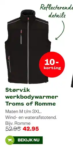 Welkoop Störvik werkbodyswarmer Troms of Romme aanbieding
