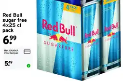 GAMMA Red Bull sugar free aanbieding