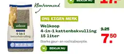 Welkoop Welkoop 4-in-1 kattenbakvulling aanbieding
