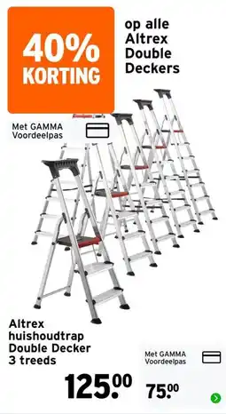 GAMMA Altrex huishoudtrap Double Decker aanbieding