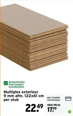 GAMMA Multiplex exterieur aanbieding
