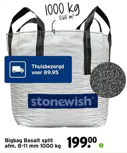 GAMMA Stonewish Bigbag Basalt split aanbieding