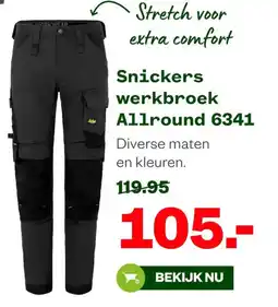 Welkoop Snickers werkbroek Allround 6341 aanbieding