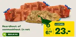 Welkoop Haardhout of aanmaakhout in net aanbieding