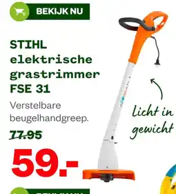Welkoop STIHL elektrische grastrimmer FSE 31 aanbieding