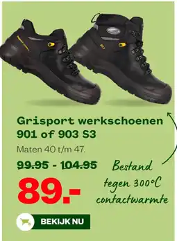 Welkoop Grisport werkschoenen 901 of 903 S3 aanbieding
