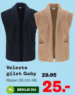 Welkoop Veleste gilet Gaby aanbieding