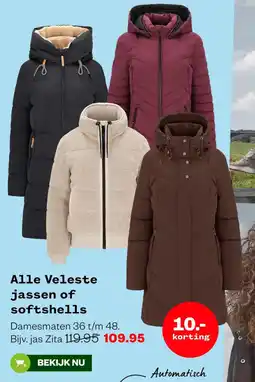 Welkoop Alle Veleste jassen of softshells aanbieding