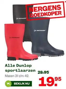 Welkoop Dunlop sportlaarzen aanbieding