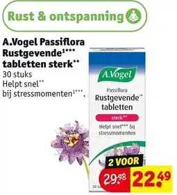 Kruidvat A.Vogel Passiflora Rustgevende tabletten sterk aanbieding