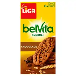 Dirk Liga Belvita chocolade 6 x 4 stuks aanbieding
