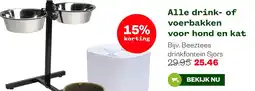 Welkoop Alle drink of voerbakken voor hond en kat aanbieding
