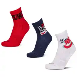 Foot Locker Nike Everyday Cushioned Crew 3 Pack Sokken Unisex - Rood - Maat 38 - 42 aanbieding