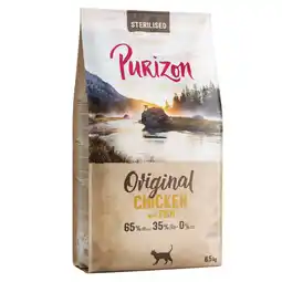 Zooplus Voordeelpakket: 2x6,5 kg Purizon Cat Sterilised Kip & Vis - Original Daily 65% droog kattenvoer aanbieding